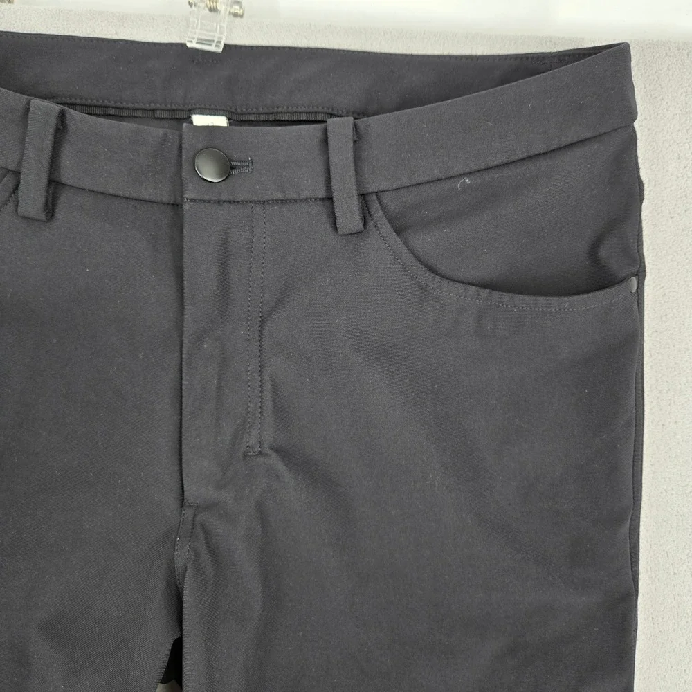 Lululemon 32 Commission Slim-Fit Pant Mens Black Casual Performance Chino